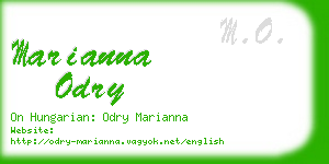 marianna odry business card